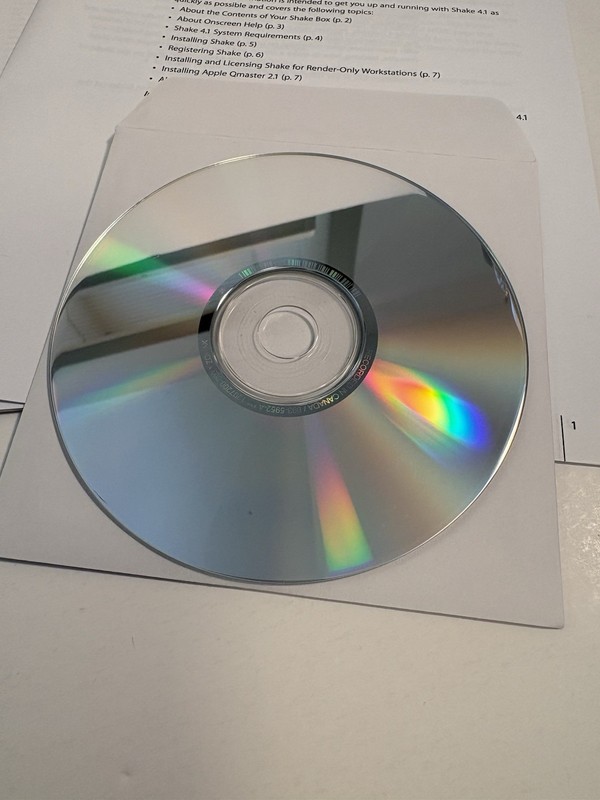 Apple Shake 4 (V 4.1) Mac OS X Digital Compositing Software CIB Complete 2006 gallery
