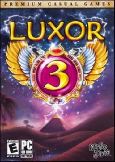 Luxor 3 PC CD egypt themed match colors shooter balls chain reaction sphere game
