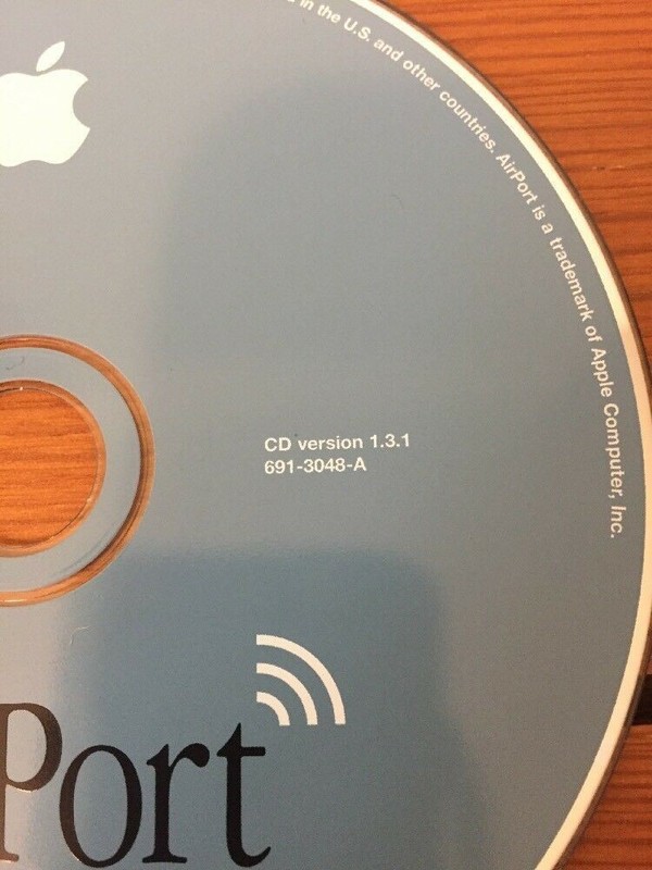 2001 AirPort Mac Macintosh Wifi Base Station Software Disc CD v1.3.1 or 1.3 gallery