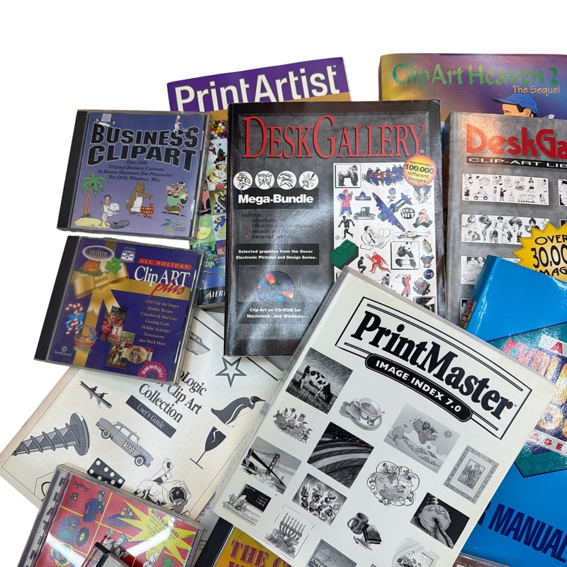 40 lb Lot Vintage Clip Art & Font CD-ROM Software – Arts & Letters, MasterClips gallery