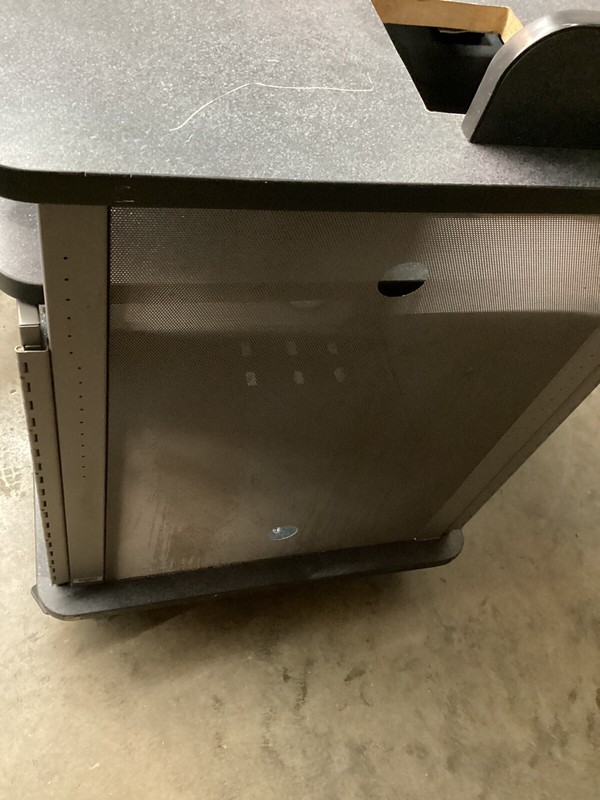 Spectrum Industries 4 caster charging cart 46”L-40”T-30”D (w/28”x24”)extension gallery