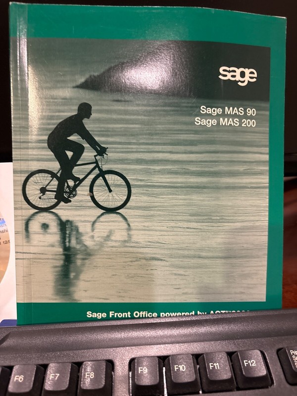 NEW SAGE FRONT OFFICE POWERED BY ACT!2000 FOR SAGE MAS90/MAS200. CD/Book .1 user