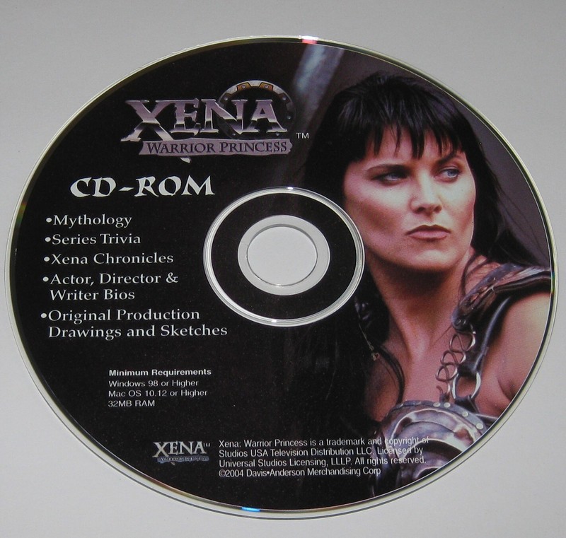 Xena Warrior Princess CD-ROM – Mythology – Series Trivia – Chronicles etc