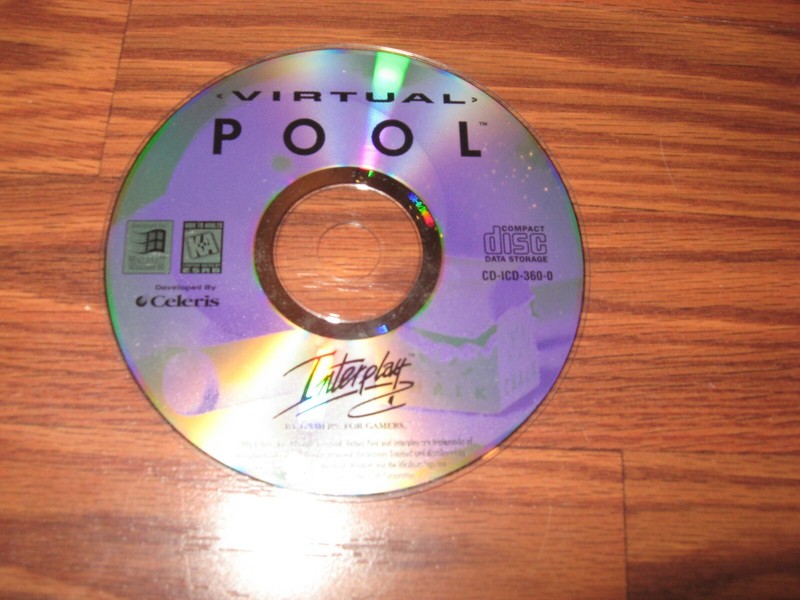 Virtual Pool (PC, 1996) CD-ROM Game