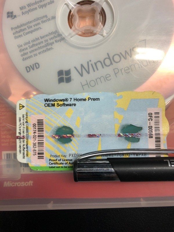 Windows 7 Home Premium, 32 Bit with Holo DVD, German, SB Product with VAT Invoice gallery