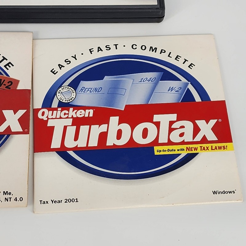 TurboTax Deluxe Software Collection 2000-2005 Intuit CD-ROM Vintage Computing gallery