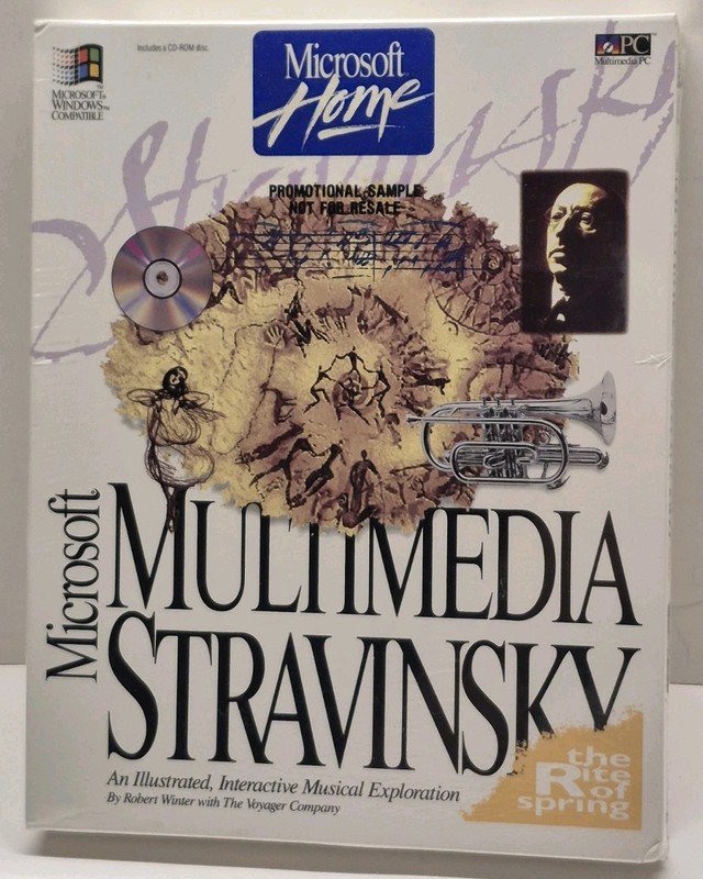 1993 Microsoft Home Multimedia Stravinsky Musical Exploration Sealed In Box