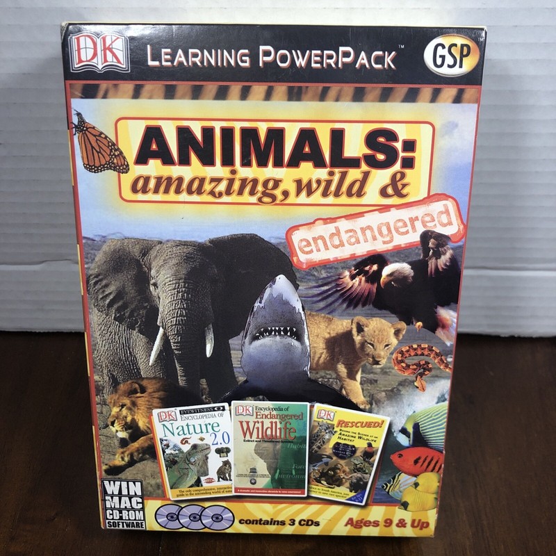 Animals: Amazing Wild & Endangered DK Learning PowerPack Windows 95/98/XP