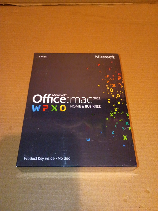 Microsoft Home & Business 2011 License Only 1 Computer Full Version for MAC NEW.