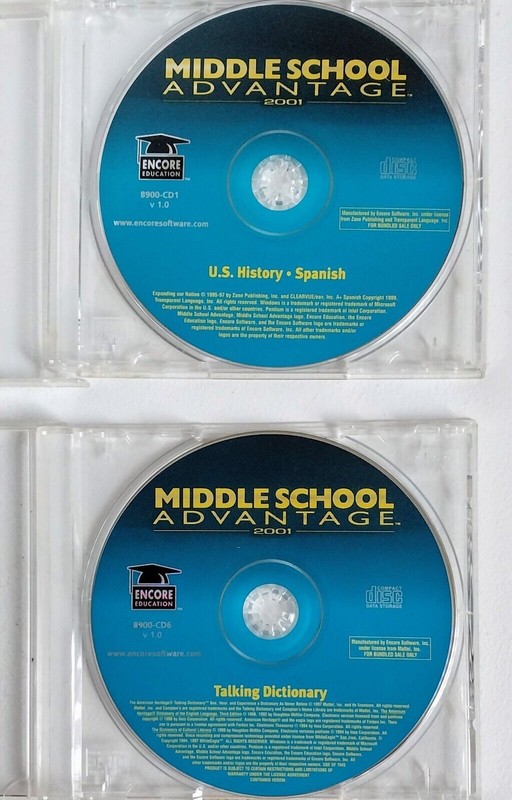 VTG Homeschool Educational CD Set 2001 US History Spanish Middle School Software