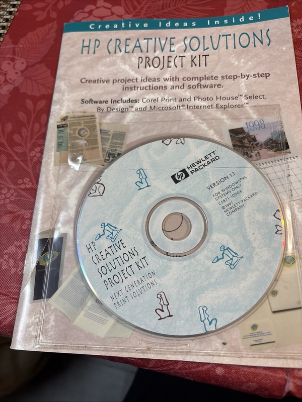 HP Creative Solutions Project Kit Software CD for Win 95