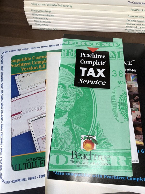 VINTAGE PEACHTREE SMALL BUSINESS ACCOUNTING SYSTEM Software 6.0 gallery