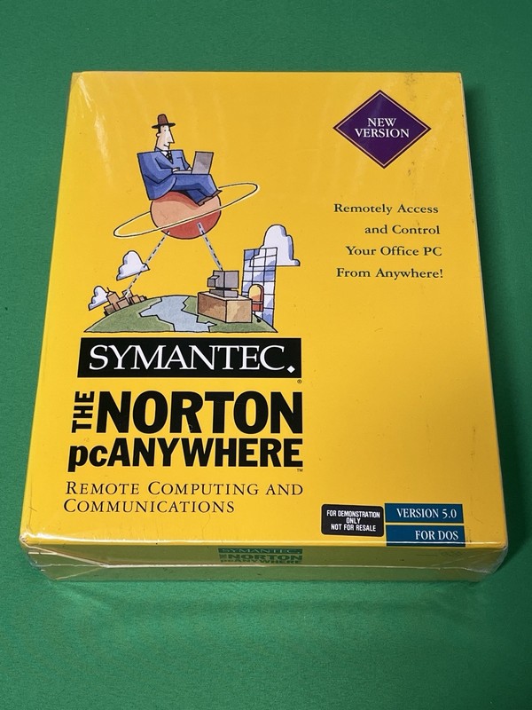 Symantec The Norton PC anywhere version 5 for DOS Brand New Sealed