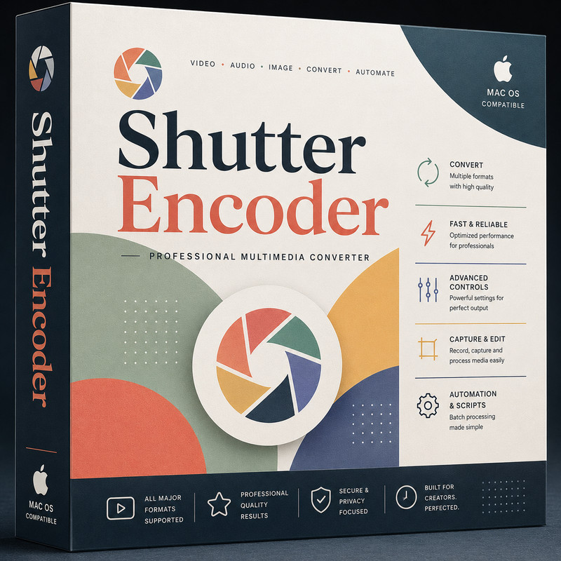 Shutter Encoder 2026 V20.1 Convert Download YouTube Movies Videos Music MAC CD