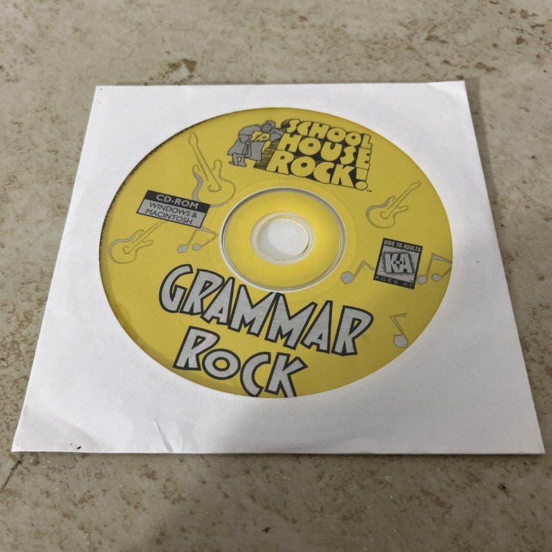 School House Rock Grammar Rock PC CD Creative Wonders 1995 Windows Mac gallery