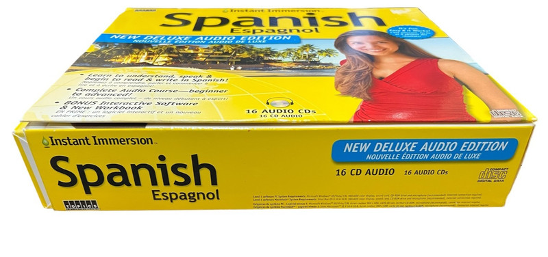 Speak SPANISH Deluxe Edition INSTANT IMMERSION 16 Audio CDs + 288-page WORKBOOK gallery