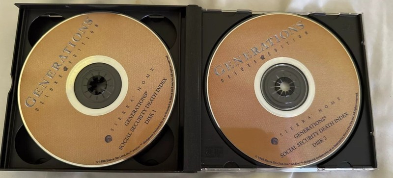Generations Deluxe Edition Family Tree Software (1998) - 4 CDs for Windows NWOT gallery