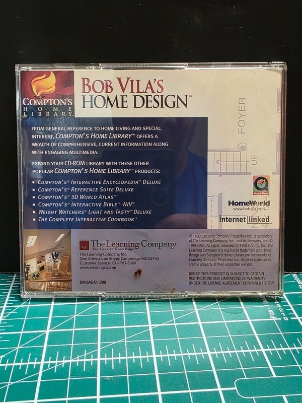 Bob Vila's Home Design Compton's Home Library 2 PC CD ROMS Windows 95 gallery