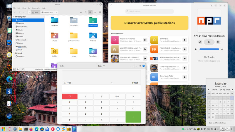 Linux Mint 22.1 Preloaded on 2.5" 500GB Hard Disk Drive - Windows Theme #5 gallery