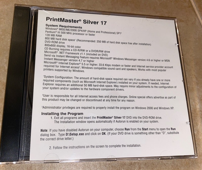 Printmaster 17 Silver 2006 DVD PC Software Program gallery