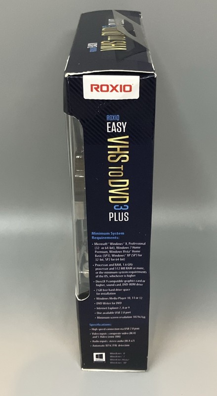 ROXIO Easy VHS to DVD 3 Video Capture Plus USB Transfer VHS Hi8 Video8 To DVD gallery