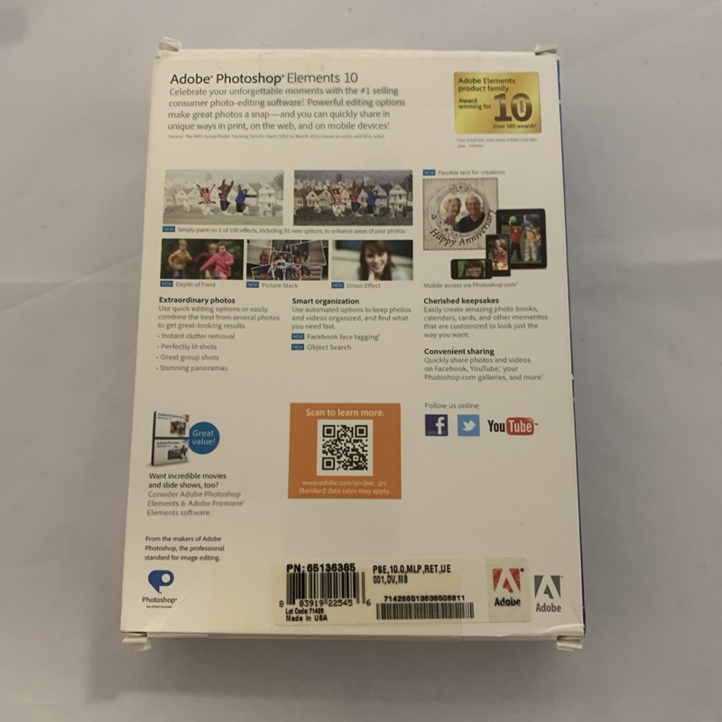 Adobe Photoshop Elements 10 Software Discs for PC Mac w/ Serial Number Included gallery
