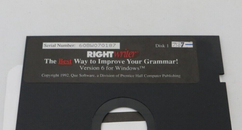 RIGHT Writer Version 6 5.25" Floppy Disk vintage Windows Computer disc gallery