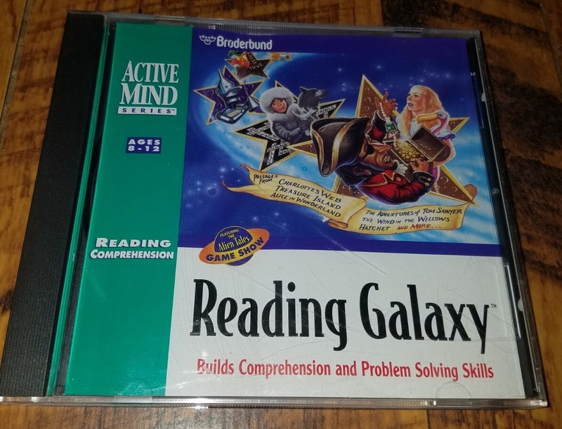 READING GALAXY Reading Comprehension ACTIVE MIND – BRODERBUND / CD-ROM PC & MAC
