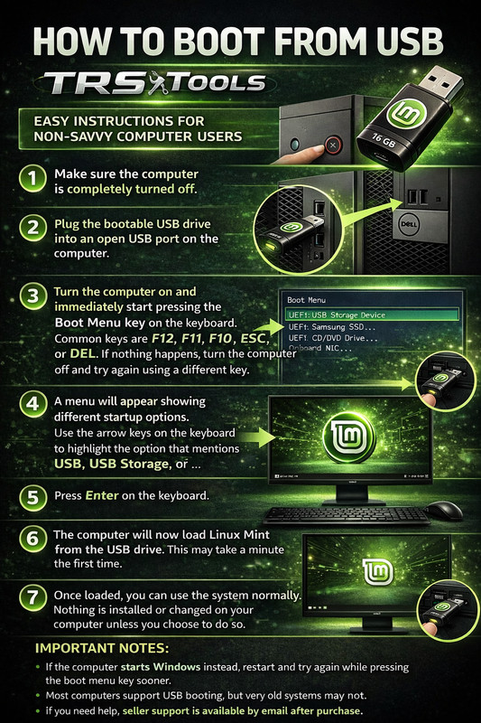 Linux Mint Bootable USB Live Desktop – Easy to Use Linux OS, No Install Required gallery