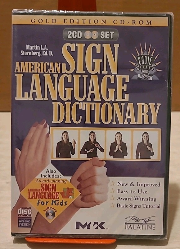 American Sign Language Dictionary / American Sign Language for Kids (2-CD-ROMs)