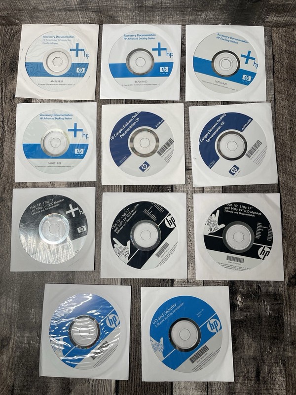 HP I/O And Security Software And Documentation CD Kit 443200-404 CD Lot