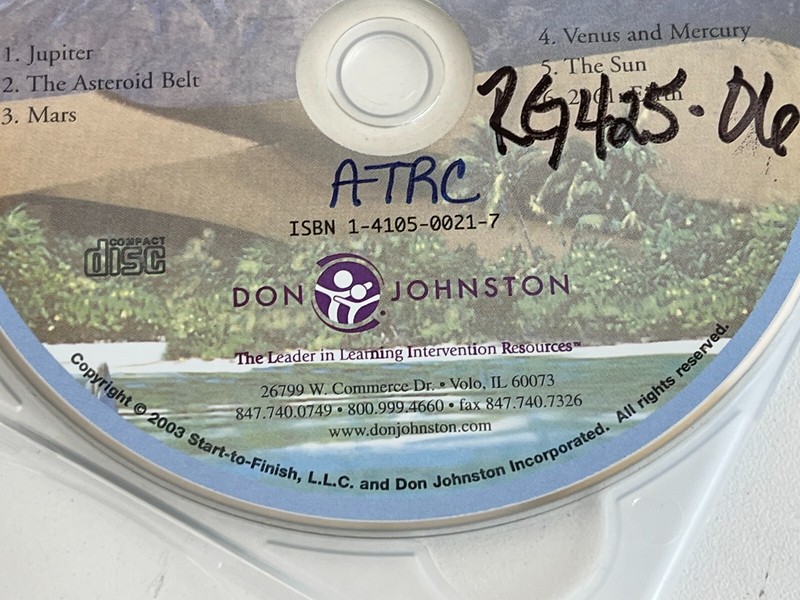 PP33: 2 Disks - " A Space Voyage" Audio Book - Don Johnston gallery