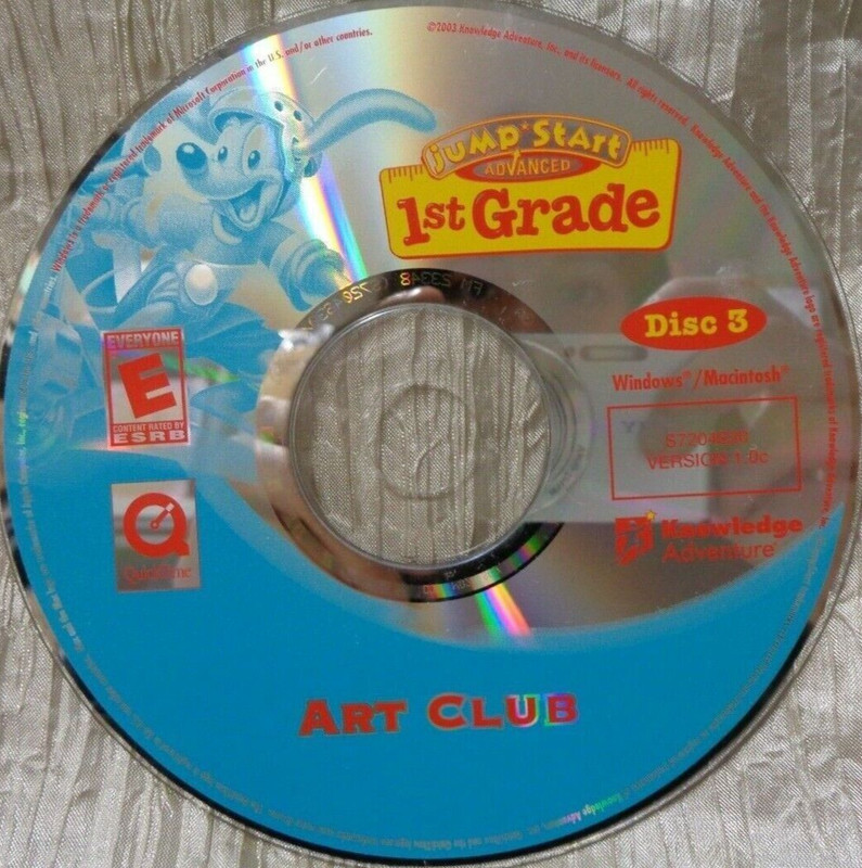 Jump Start Advanced 1st Grade, PC CD Game Windows Mac DISC ONLY #E447