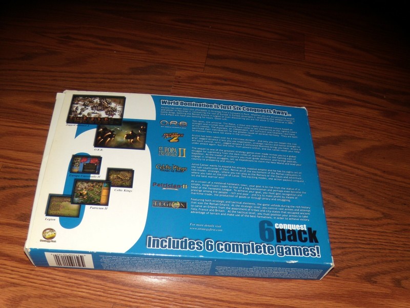 6 Conquest Pack (PC, 2003) with box and manual gallery