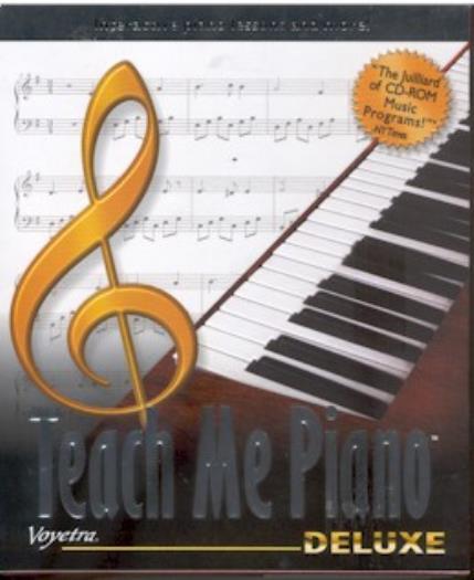 Teach Me Piano Deluxe PC CD learn keys playing midi reading music by training!