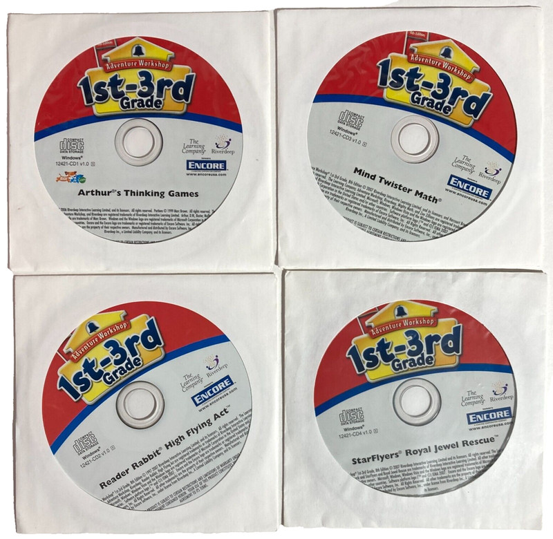 Adventure Workshop 1st-3rd Grade 8th Edition Ages 5-9 CDROM PC Windows 2007 (4)