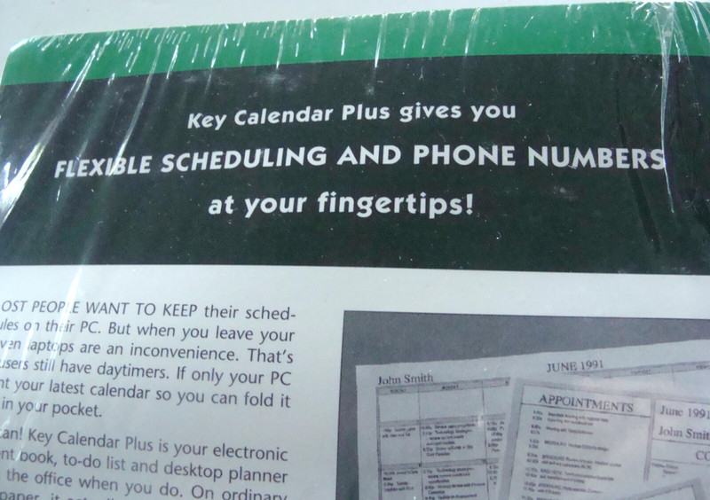 NEW SEALED (SoftKey) Software Key Calendar Plus IBM PC gallery
