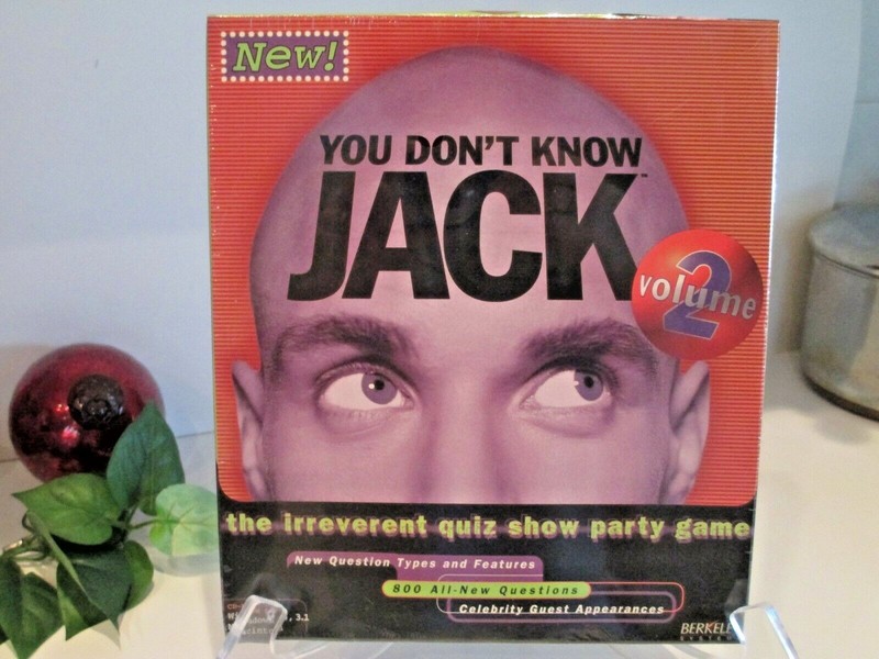 YOU DON’T KNOW JACK VOLUME 2 MACINTOSH WINDOWS 95, 3.1 CD ROM – TRIVIA