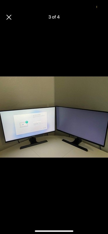 PC and 2 monitors