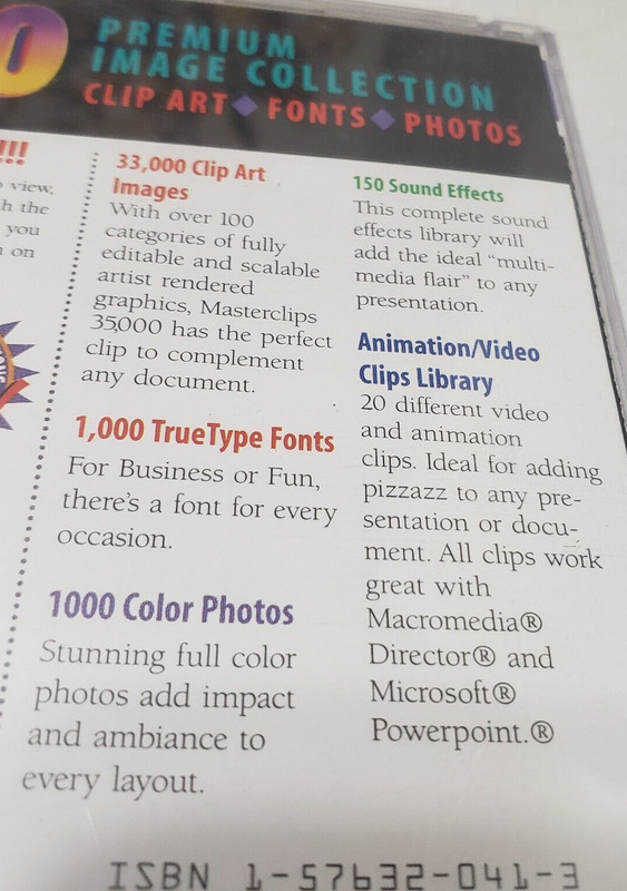 PC Masterclips 35000 Premium Image Collection Software- 2 CDs +CATALOG 1996 gallery