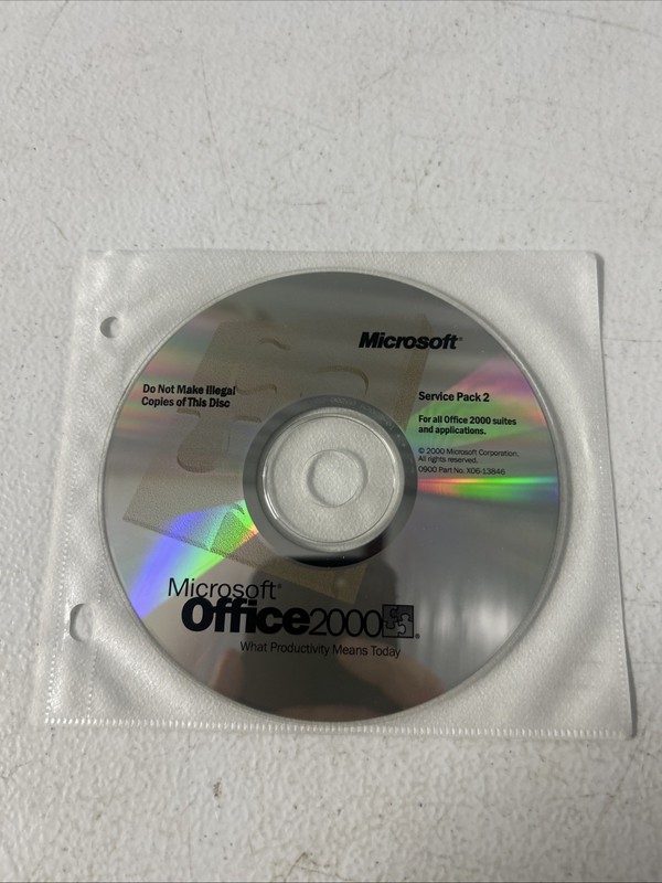 Microsoft Office 2000 Service Pack 2 Cd