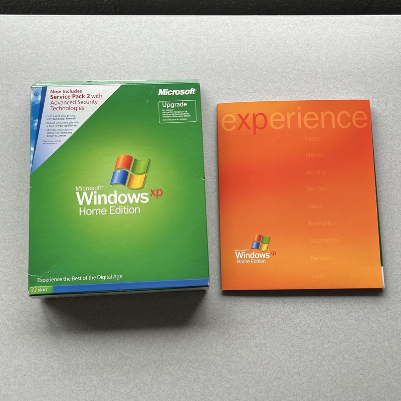 Vintage Microsoft Windows XP Home Edition Upgrade CD SP2 Ver 2002 X10-99521 gallery
