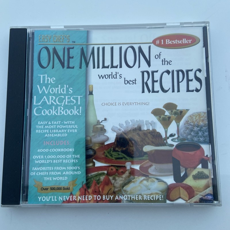 One Million of the World’s best Recipes PC CD-ROM by Easy Chef’s , J4