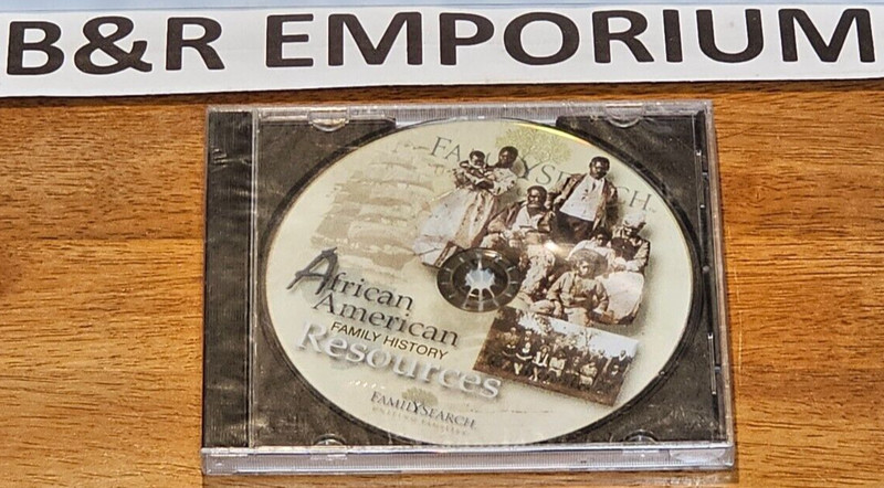 African American Family History Resources (Family Search) – New Sealed CD