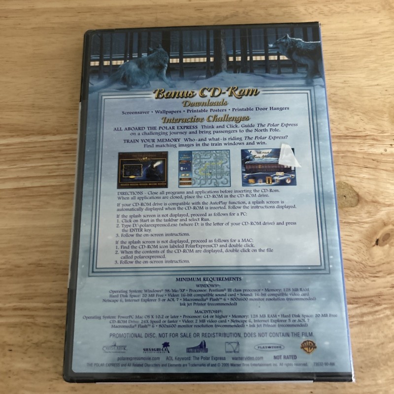 THE POLAR EXPRESS BONUS CD-ROM NEW gallery