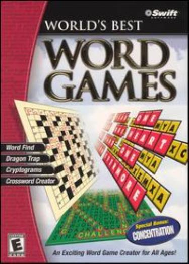 World’s Best Word Games PC CD dragon trap, cryptograms, crossword creator, find