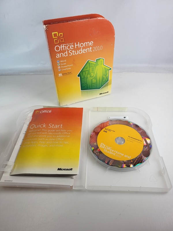 Microsoft Office 2010 Home and Student Family Pack Licensed For 3PCs
