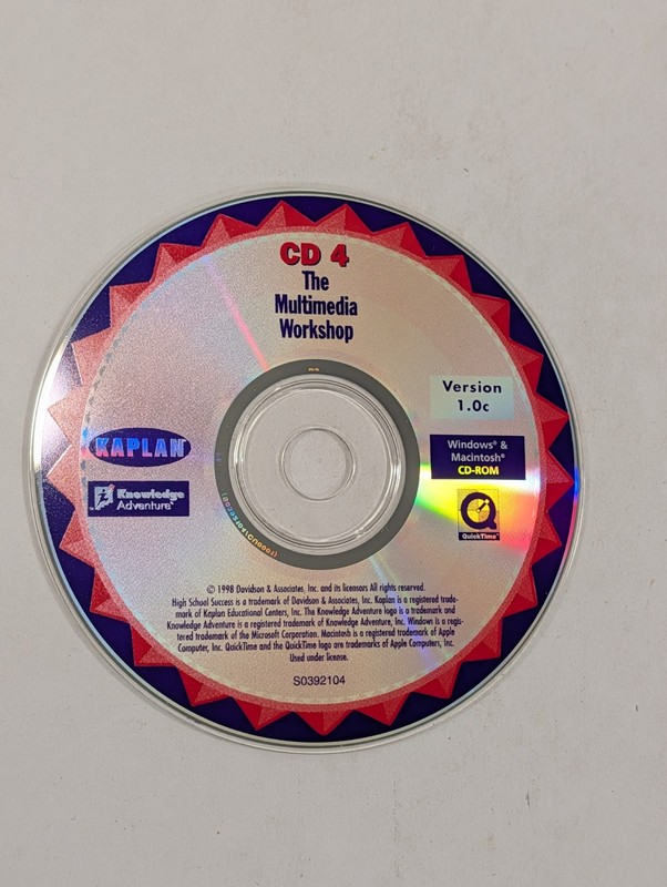 4 Loose Kaplan Educational PC CD-ROMs | Algebra Geometry Grammar Reading Vocab gallery