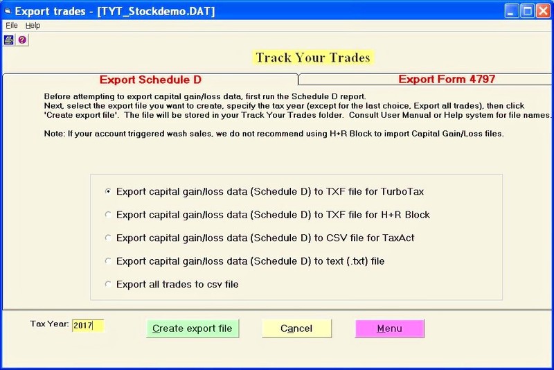 Track Your Trades! IRS Schedule D tax return software 2023. Windows PC or laptop gallery