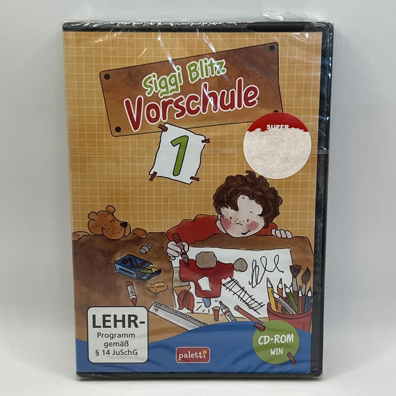 Siggi Blitz Vorschule 1 Software Schule PC CD-ROM New Unopened